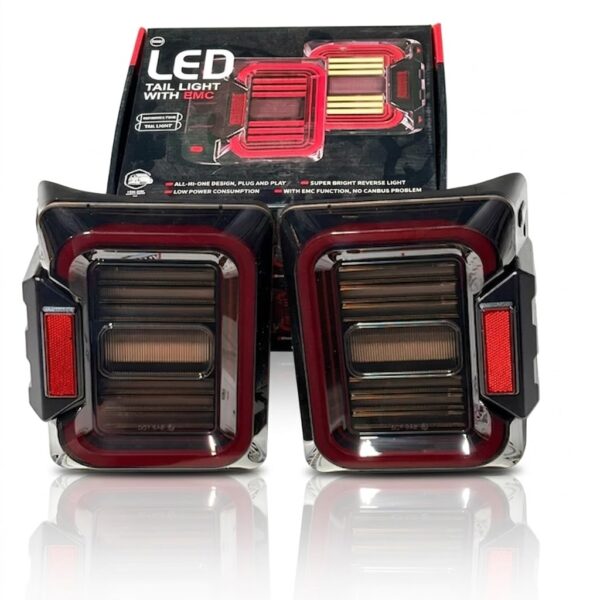 Mahindra Thar Wrangler-Style LED Tail Lights | Design with Plug-and-Play Fitment