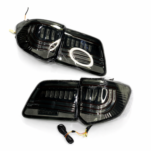 Toyota Fortuner Type-2 Dodge- Smoke Style LED Tail Lights (2012-2016)