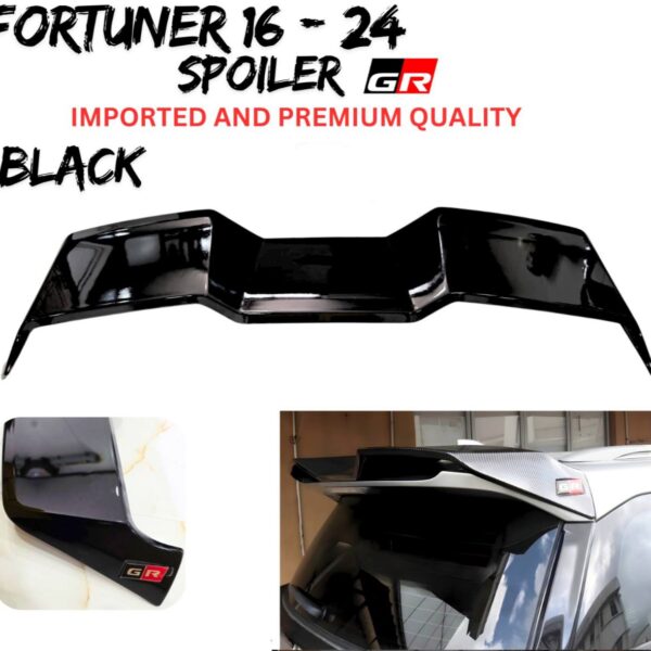 Toyota Fortuner (2016-2024) GR Sport Style Rear Roof Spoiler – Black