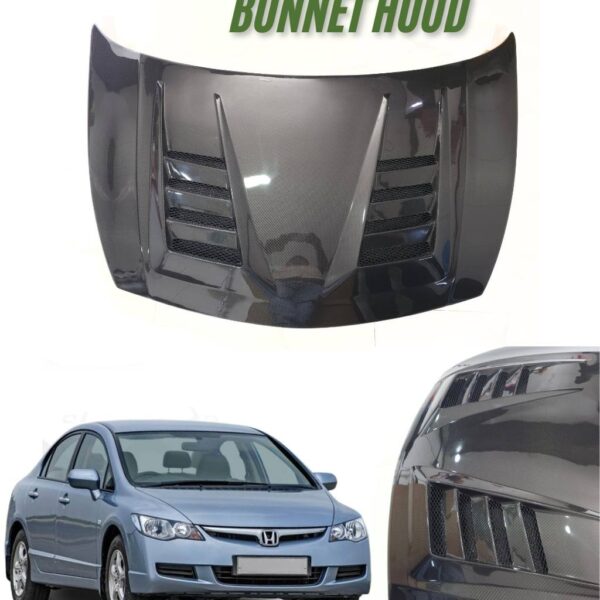 Civic Bonnet Hood – Original Carbon Fiber Style (Vent Design)