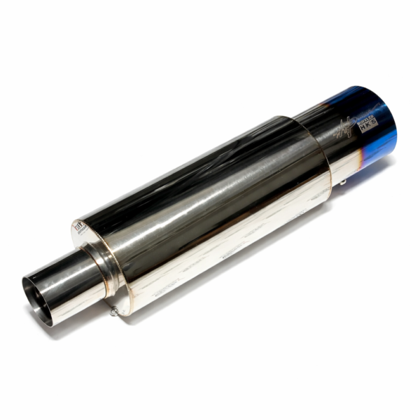 HKS Single Tip Exhaust | Universal Aftermarket Burnt Tip Free Flow Muffler