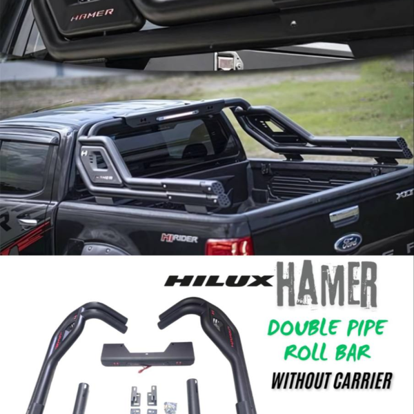 Toyota Hilux Hamer Double Pipe Roll Bar (Without Carrier)