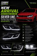 VW Polo  (2011–2018) Silver Line Headlights – Golf Style Upgrade - Image 2